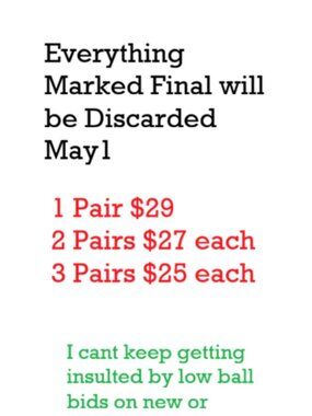 ANYTHING MARKED FINAL $29